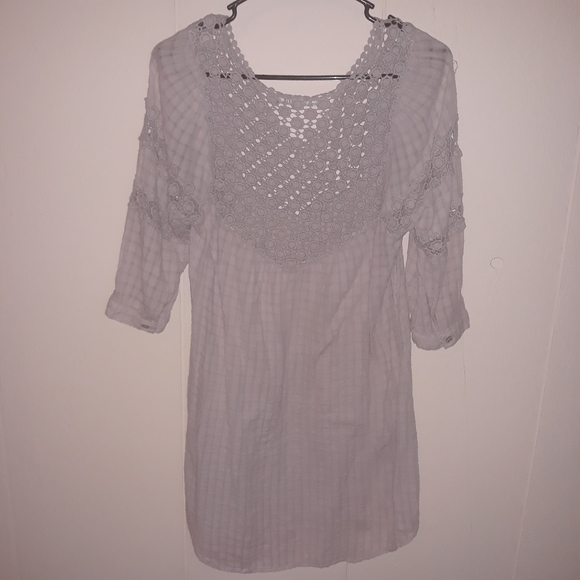 Mono Reno crochet dress size S lilac purple feminine lightweight boho - Picture 7 of 16